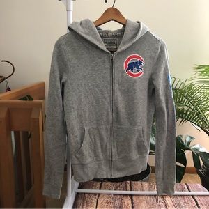 PINK Chicago Cubs Full-Zip Hoodie Size Small